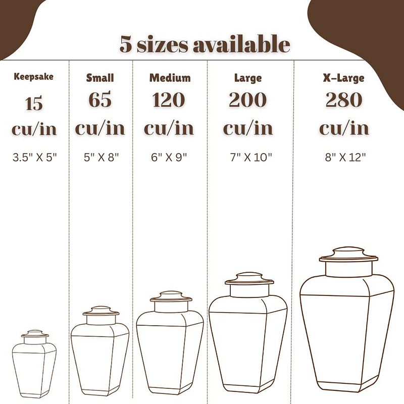 Unique Wood Urn for Human Ashes or Pet