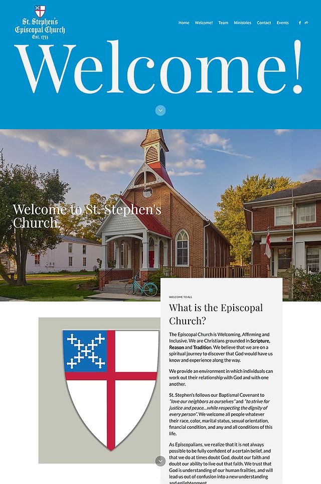Beispiele für Portfolio-Websites der St. Stephens Romney Church