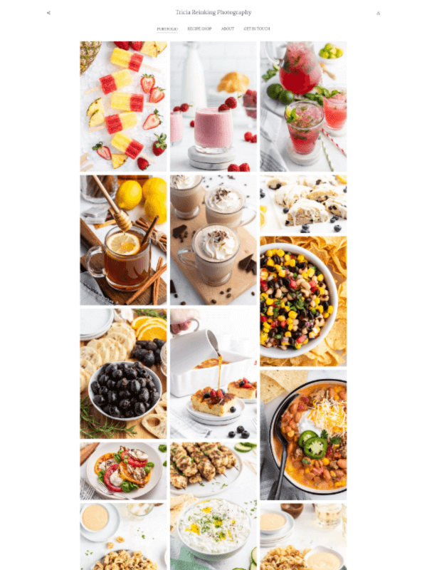 Tricia Reinking - Photographer, Food Stylist Portfolio Website