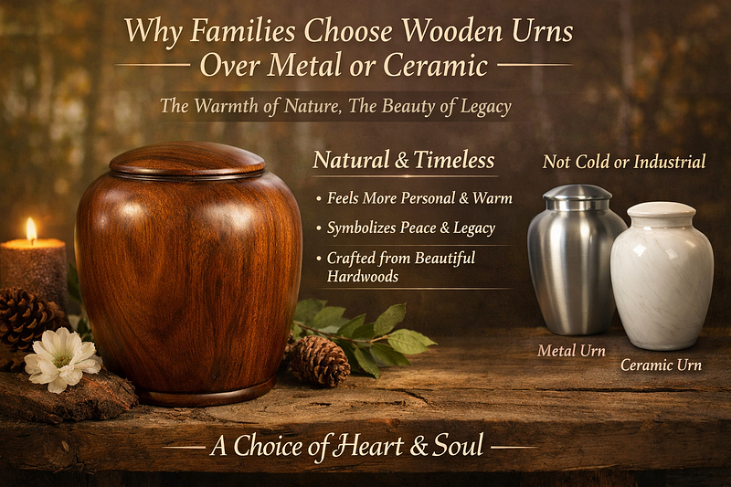 Why Families Choose Wooden Urns Over Metal or Ceramic
