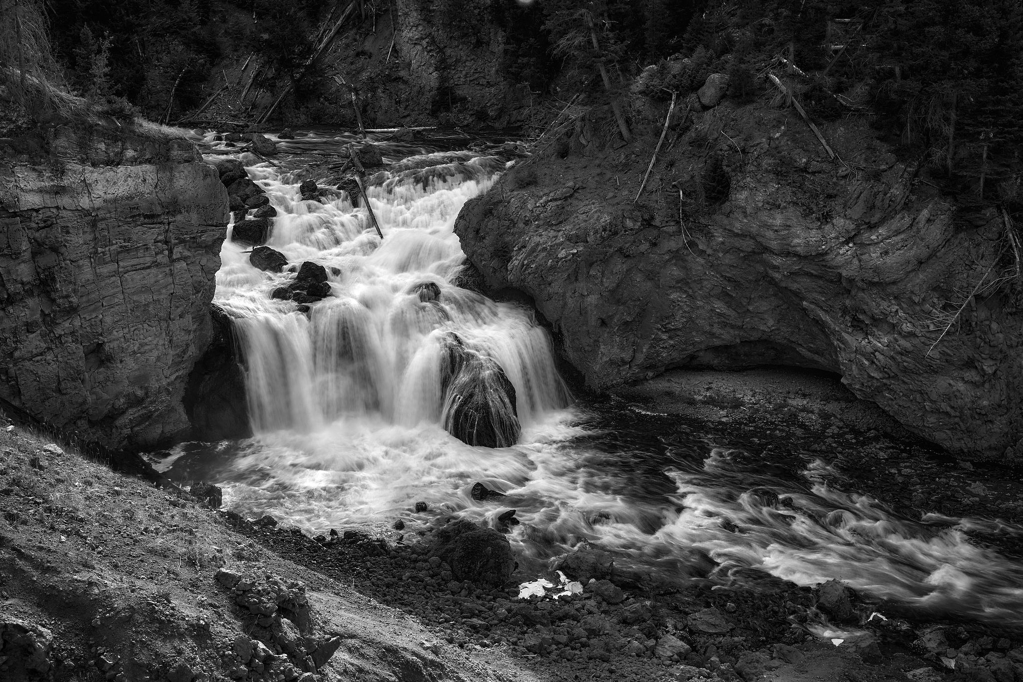 Firehole Falls - Yellowstone, Wyoming