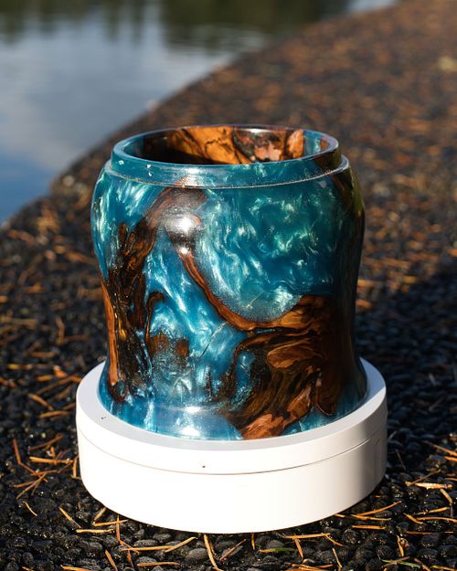 Two Part Epoxy Bowls and Vases
