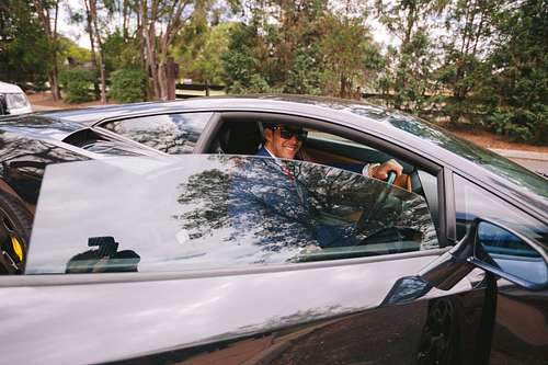 Groom Getting Ready