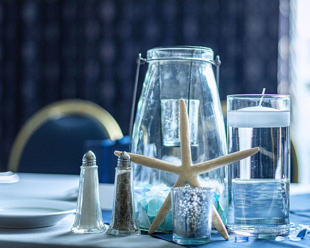 star fish and sea shell decorations at the ball room at Atlantic Sands in Rehoboth Beach, Delaware