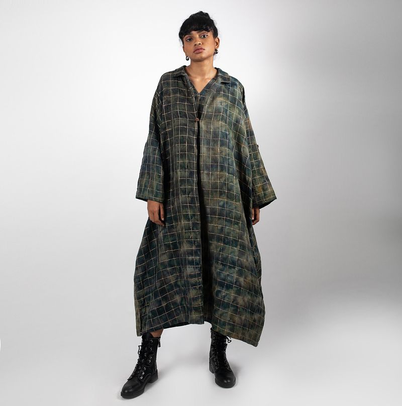 Chequered Choga Dress