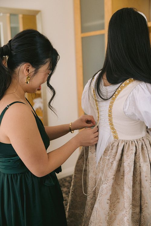 Bride Getting Ready