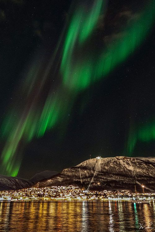 Aurora Borealis &uuml;ber Storsteinen