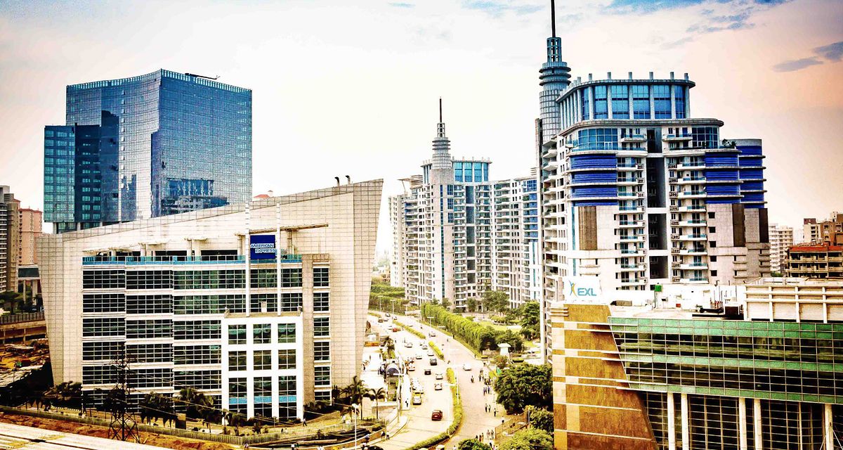 Cityscape, buildings, aerial shot of the city