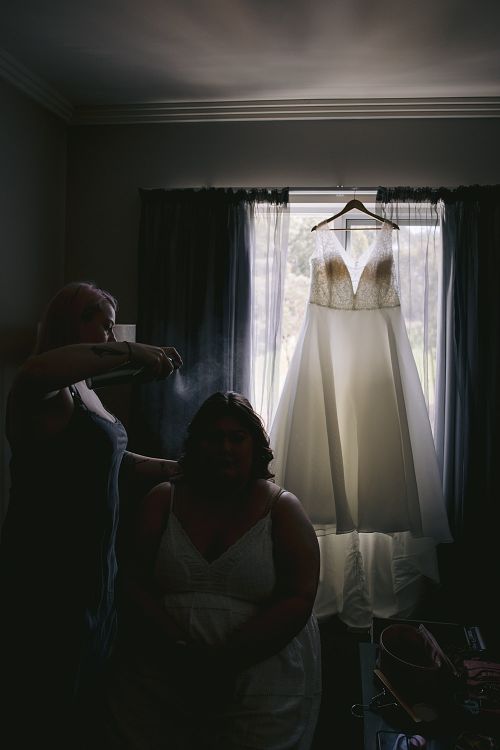 Bride Getting Ready