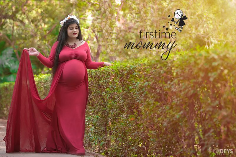 DP006 - Red Wine Full Sleeves Gown