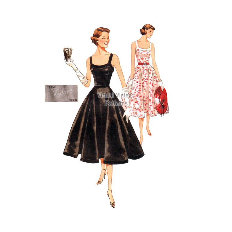 sachin and babi light blue dress Vogue 7226 B | Vintage Sewing Patterns main image 1