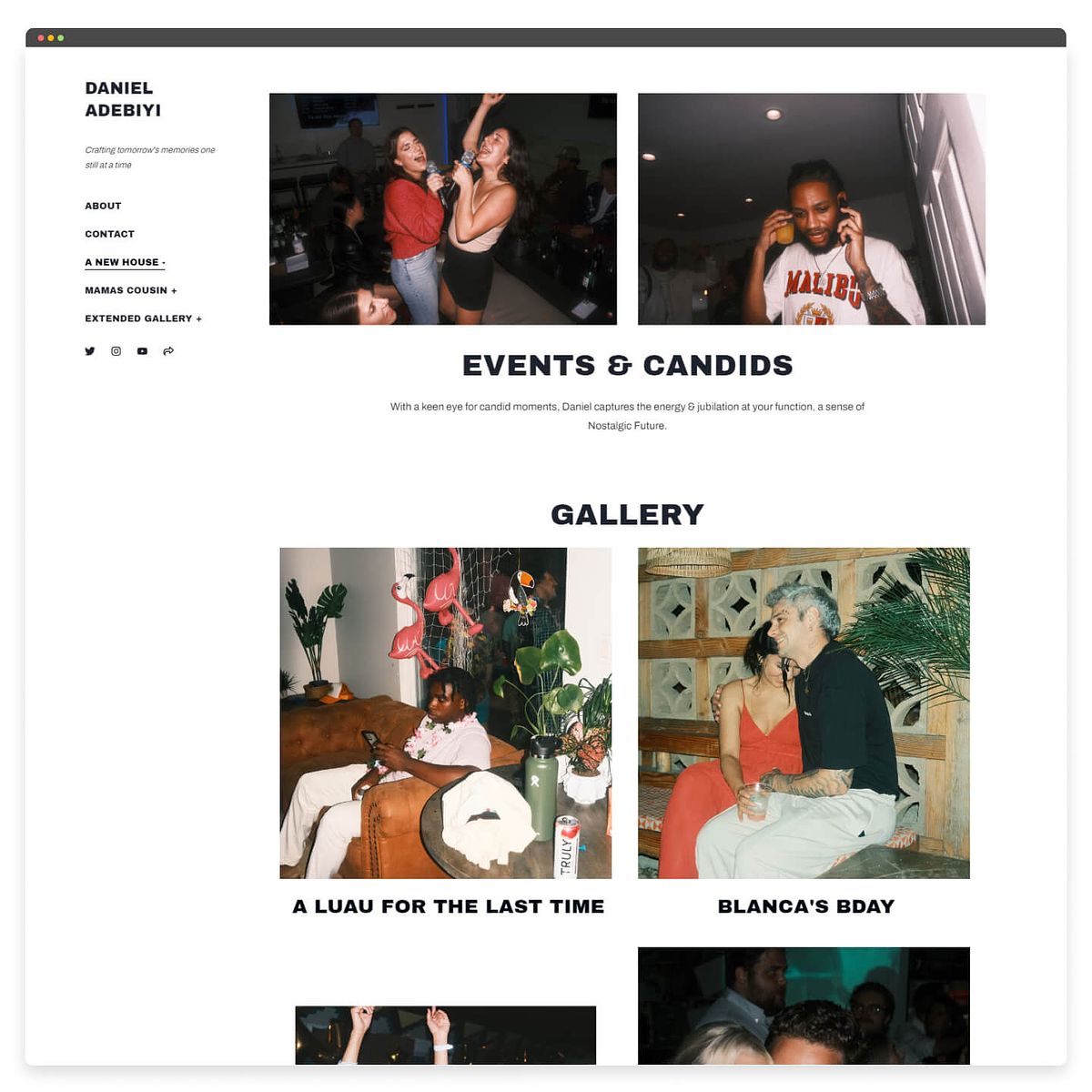 Daniel Adebiyi's Photography Portfolio Website