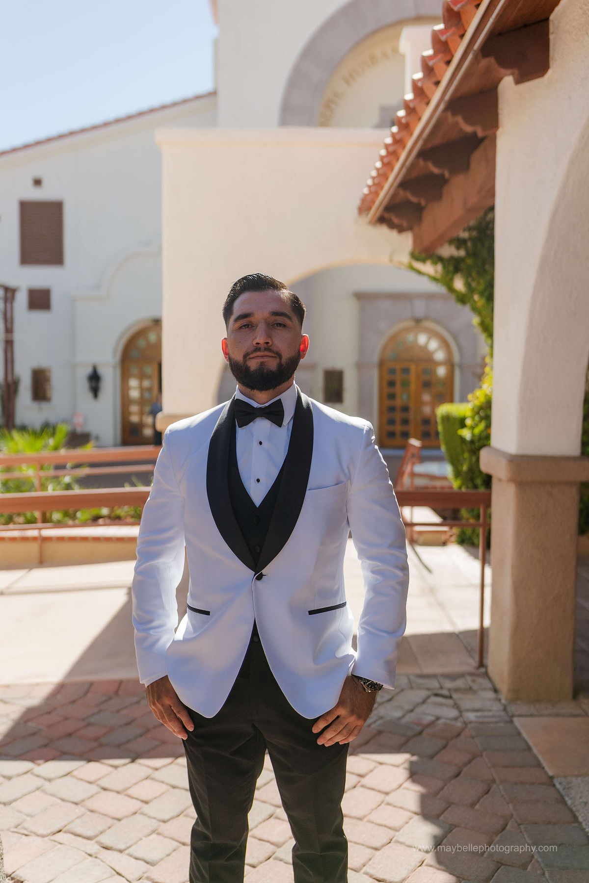 Exchanging vows at Saint Joseph, Husband of Mary Roman Catholic Church in Las Vegas Wedding Photography