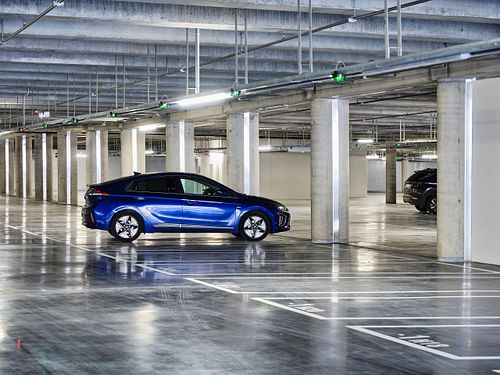 vue place parking Qpark Chartres