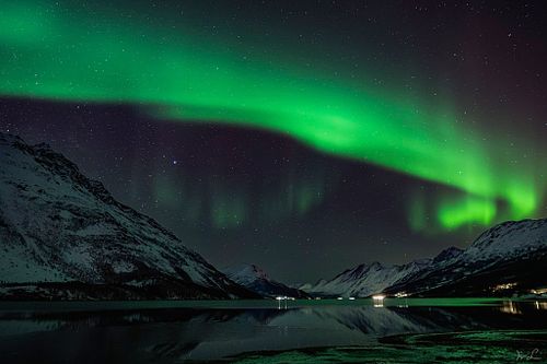 Aurorawirbel &uuml;ber Ullsfjord