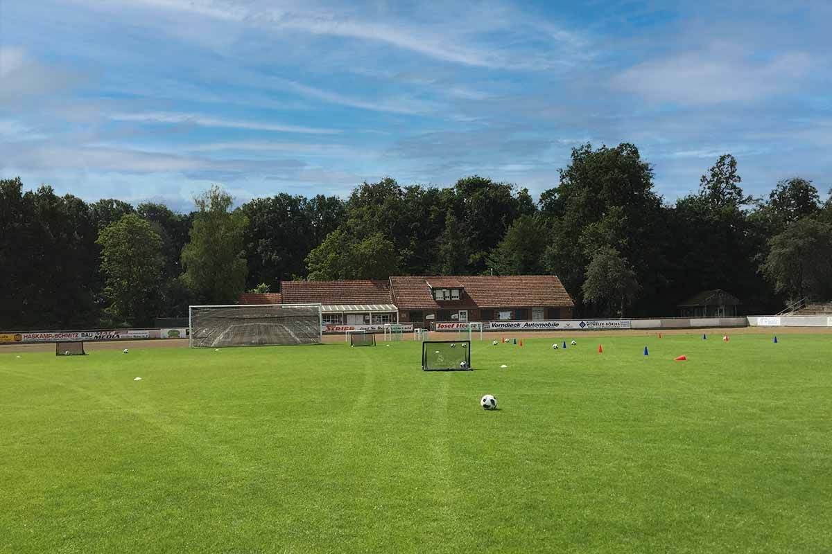 Trainingsutensilien, die während der Pause nicht genutzt werden