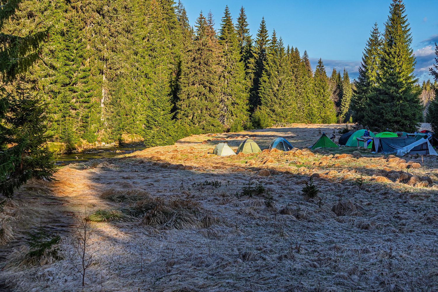 Le campement Modrava