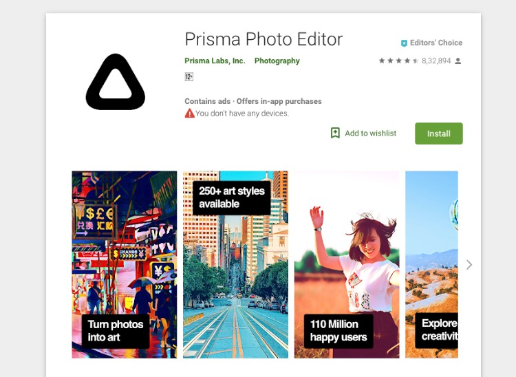 Prisma Editor di foto