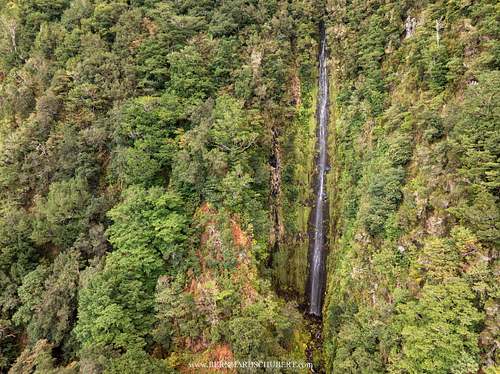 Cliff waterfall