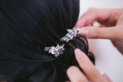 Bride Getting Ready