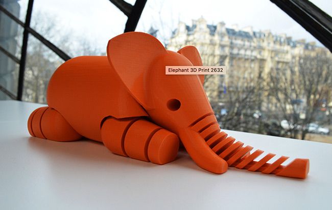 Éléphant articulé impression 3D