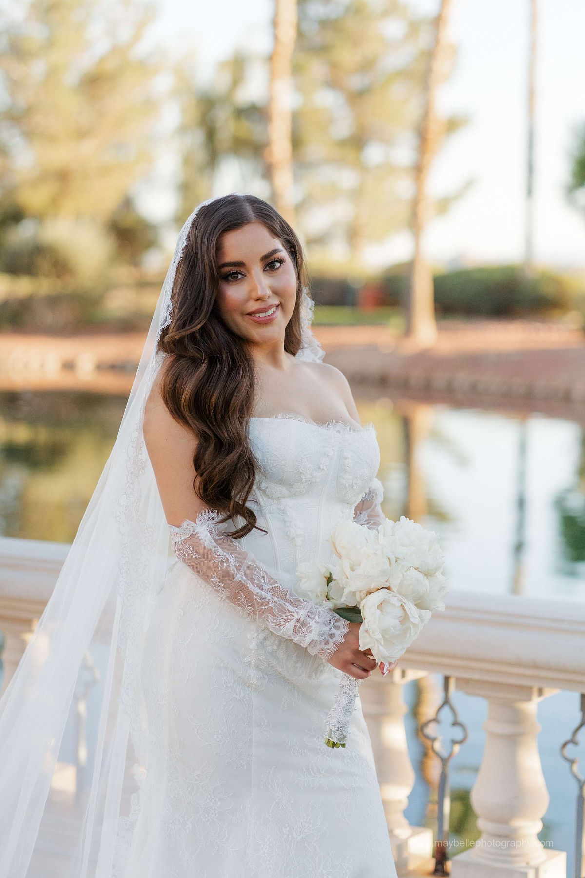 Husband and wife portraits at Siena Golf Club in Las Vegas, timeless wedding photography