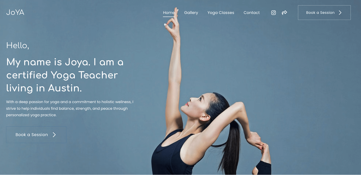 Pixpa template Everest