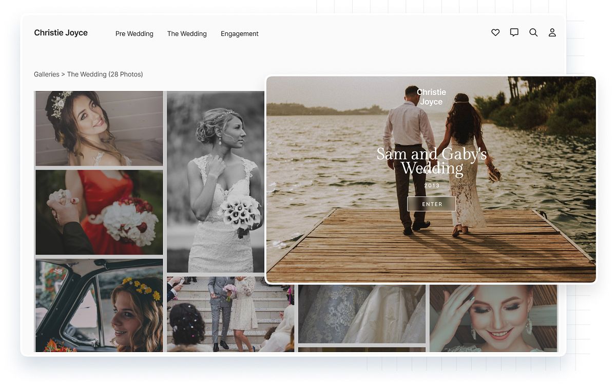 pixpa Compartir fotos con clientes