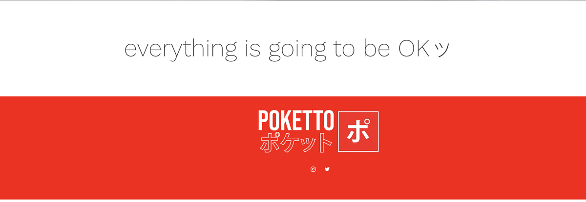Inclusión del logotipo de Poketto en el pie de página de su sitio web