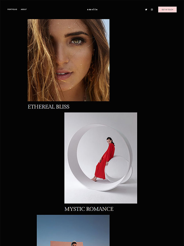 Oasis - Pixpa Portfolio Website Templates