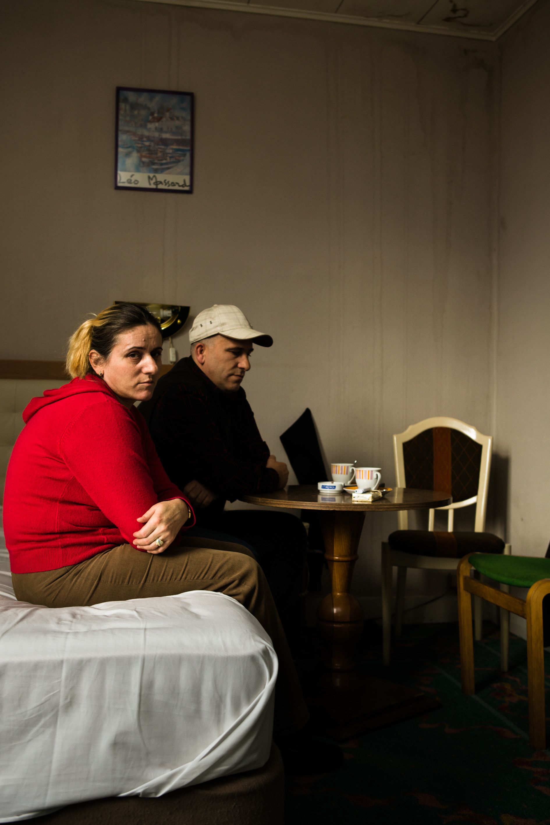 for a story on asylumseekers living in hotel rooms.