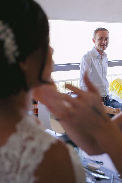 Bride Getting Ready