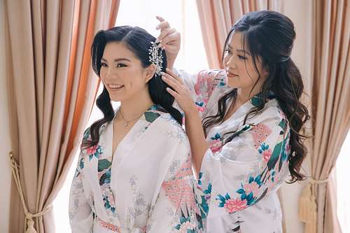 Bride Getting Ready