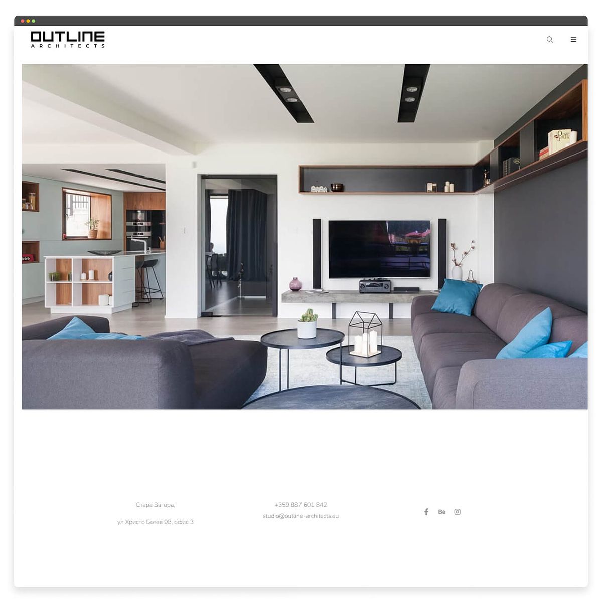 strona internetowa Outline Architects