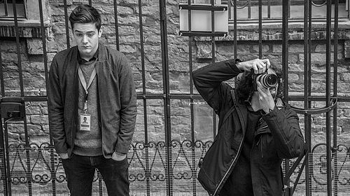 Federico at work in the streets of Venice.