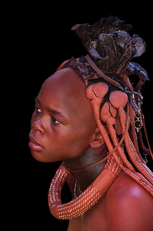 Portrait d'une femme Imba de Namibie