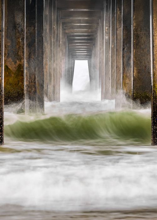 Morning Mist Under Folly Beach Pier