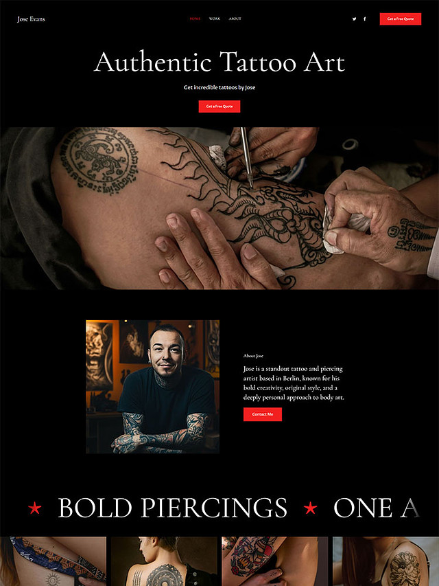 Holmes - Pixpa Portfolio Website Templates