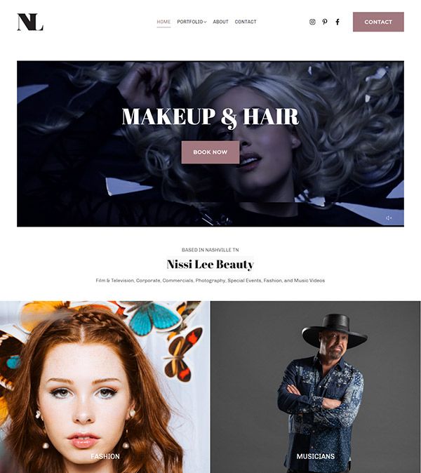 Nissi Bergman Portfolio-Website-Beispiele