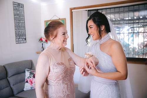 Bride Getting Ready