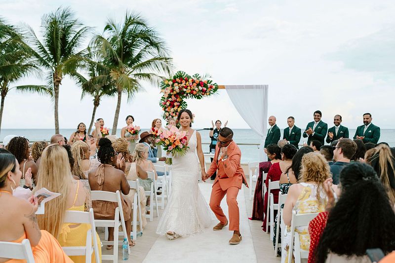 Ashley & Zachariah’s Wedding at Dreams Riviera Cancun | Ocean View Ceremony in Mexico