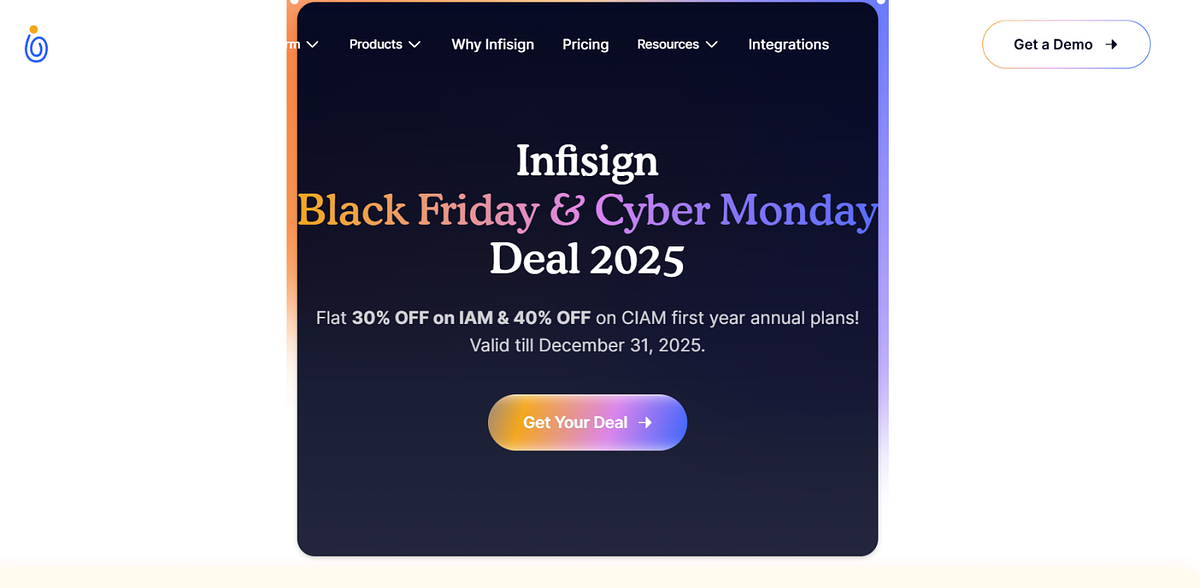 Infisign Black Friday Deal