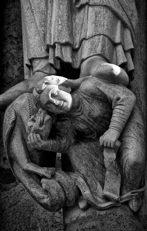 chartres, cathedrale,gothique, sculpture, portail nord