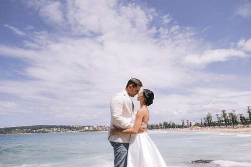 Bridal Portraits at Queenscliff, Manly
