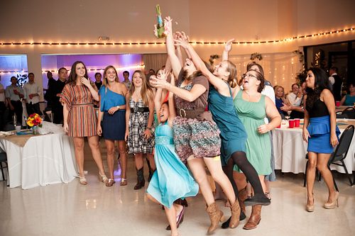 wedding bouquet toss catch San Antonio