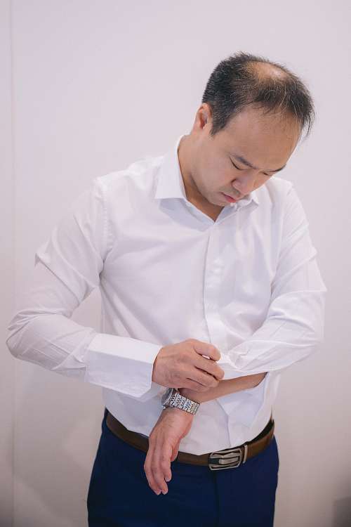 Bride and Groom Getting Ready