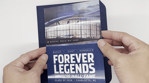 Elevate the 2026 NASCAR Hall of Fame Induction Ceremony Invitation Design