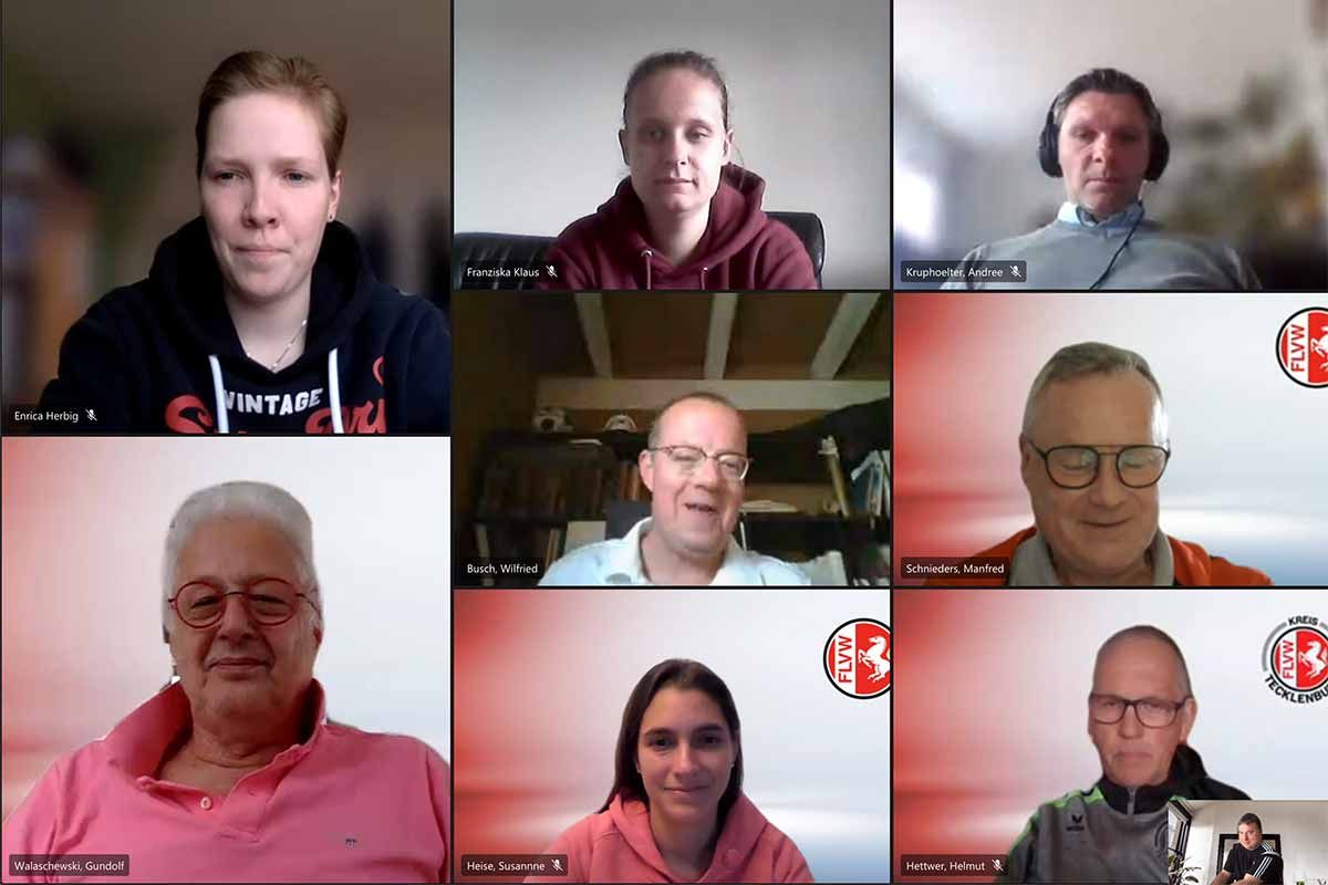 Austausch auf digitalem Weg: FLVW-Präsident im Gespräch mit den Ibbenbürener Kickers