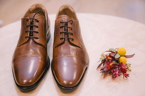 Bride and Groom Getting Ready