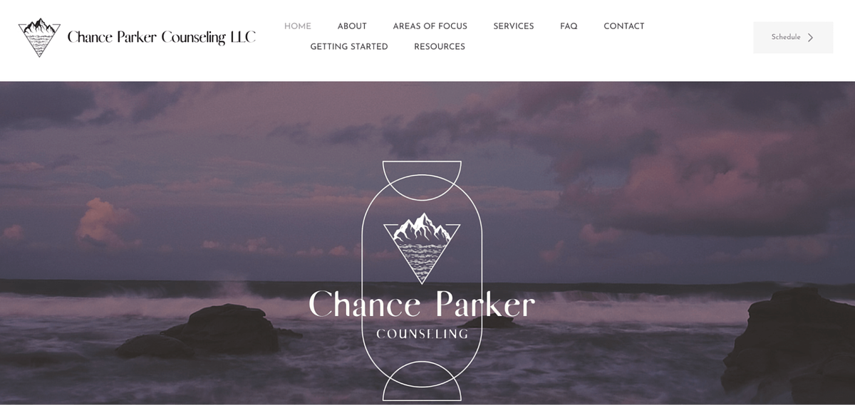 Il sito web per le piccole imprese di Chance Parker